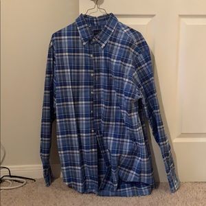 Blue polo button down